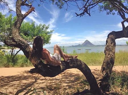 High School Brazil - student on the beach