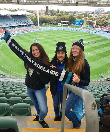 High School Australia - students at the game