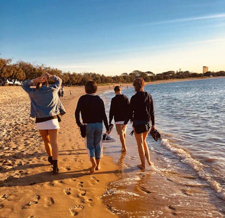 High School Australia - beach walk