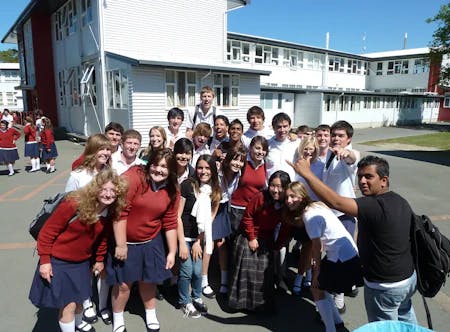 High School New Zealand - students